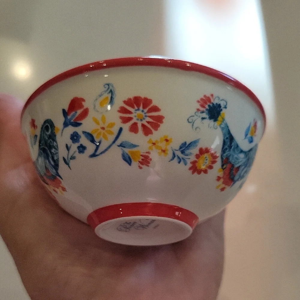 The Pioneer Woman Floral Bowl - Red, Blue, Yellow